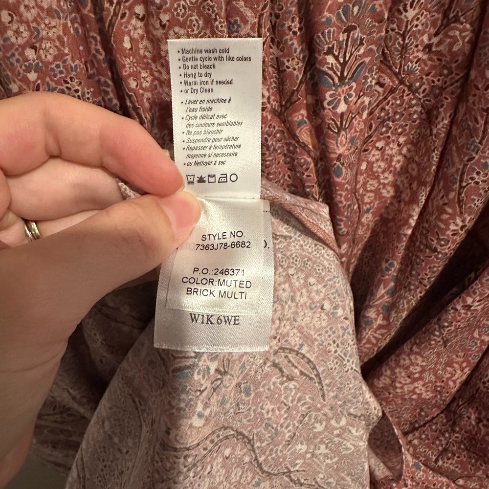 NWT PAIGE Gisela Tiered-hem Midi Dress - Picture 11 of 12